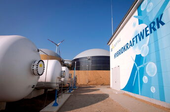 Hybridkraftwerk in Wittenhof, Deutschland